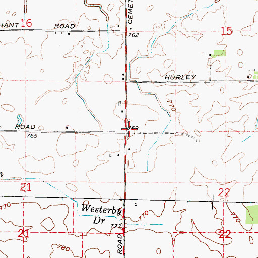 Topographic Map of Township of Elkland, MI