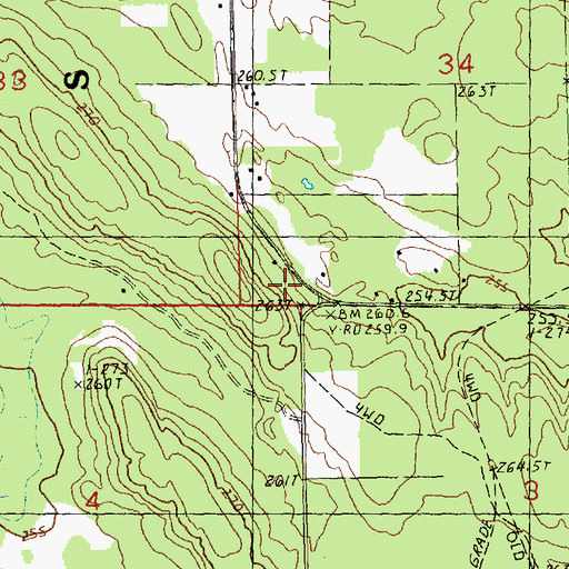 Topographic Map of Township of Forest, MI