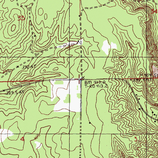 Topographic Map of Township of Frederic, MI