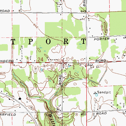 Topographic Map of Charter Township of Fruitport, MI
