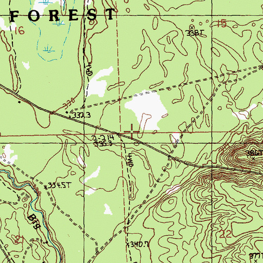 Topographic Map of Township of Garfield, MI