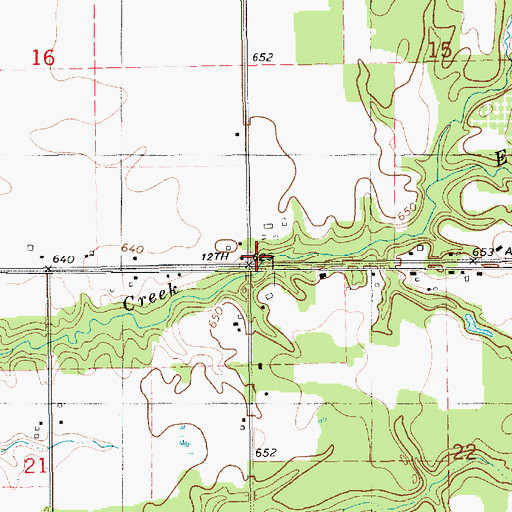 Topographic Map of Township of Geneva, MI