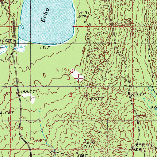 Topographic Map of Township of Grand Island, MI