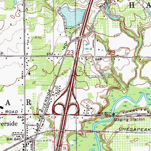 Topographic Map of Township of Hagar, MI
