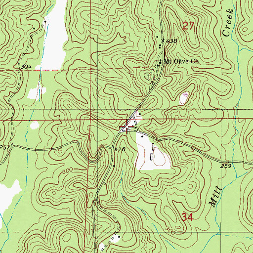 Topographic Map of Adler, AL