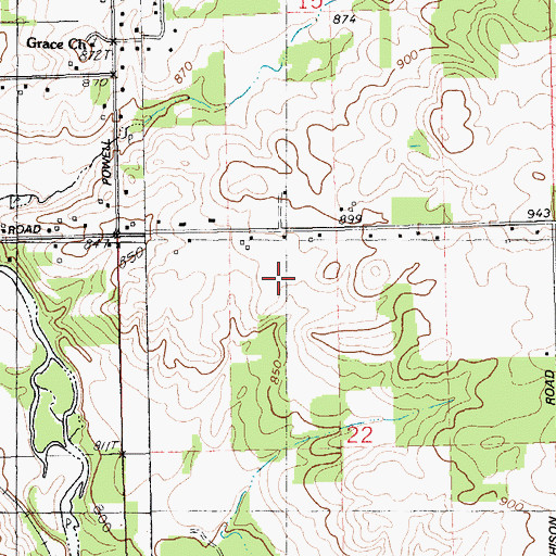 Topographic Map of Charter Township of Hastings, MI