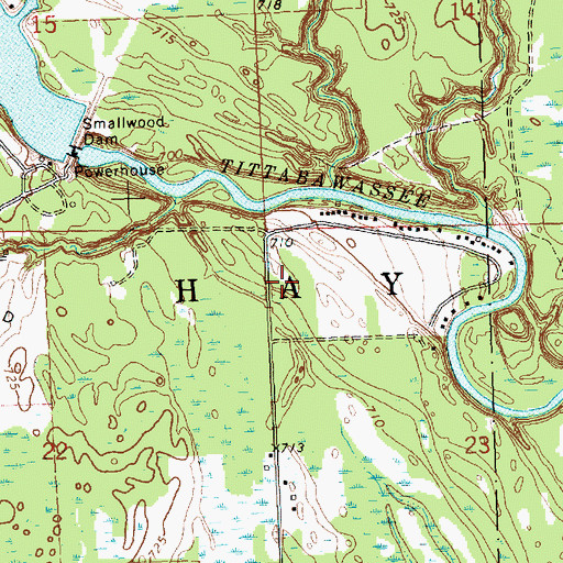 Topographic Map of Township of Hay, MI