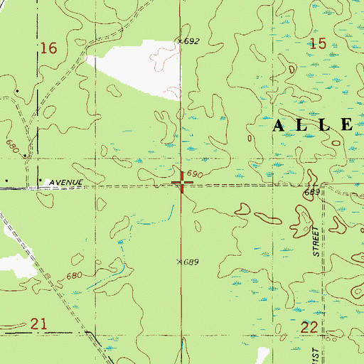 Topographic Map of Township of Heath, MI