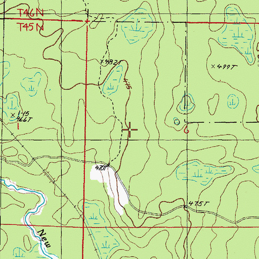 Topographic Map of Township of Hematite, MI