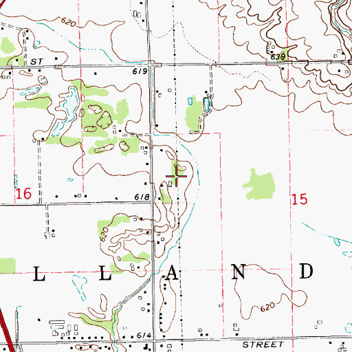 Topographic Map of Charter Township of Holland, MI