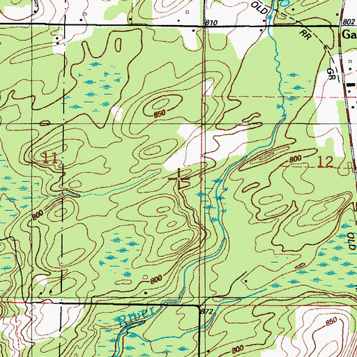 Topographic Map of Township of Holmes, MI
