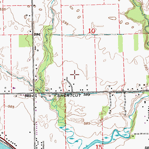 Topographic Map of Township of Ira, MI