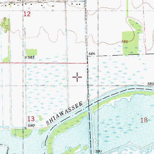 Topographic Map of Township of James, MI