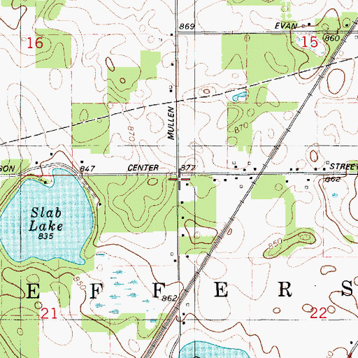 Topographic Map of Township of Jefferson, MI