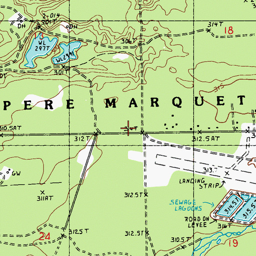 Topographic Map of Township of Kalkaska, MI
