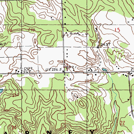 Topographic Map of Township of Kearney, MI