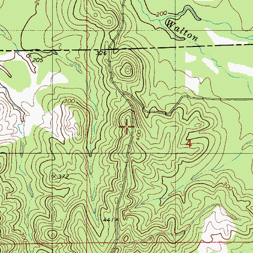 Topographic Map of Cahaba Picnic Area, AL