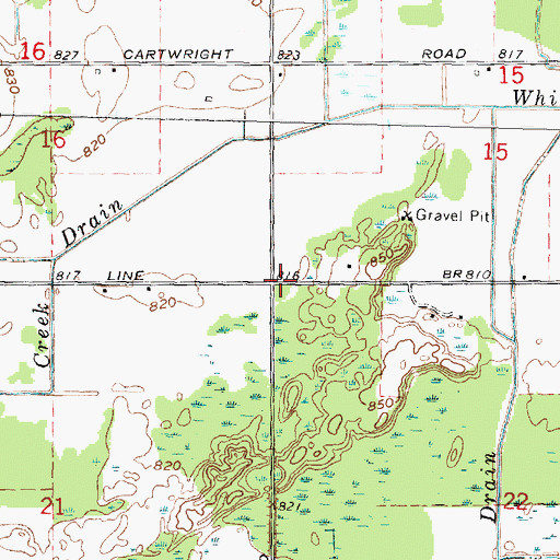 Topographic Map of Township of Koylton, MI