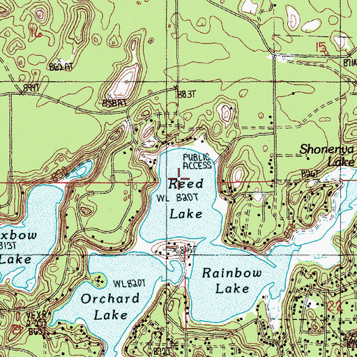 Topographic Map of Township of Lake, MI