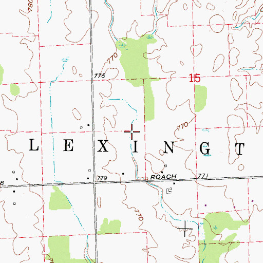 Topographic Map of Township of Lexington, MI