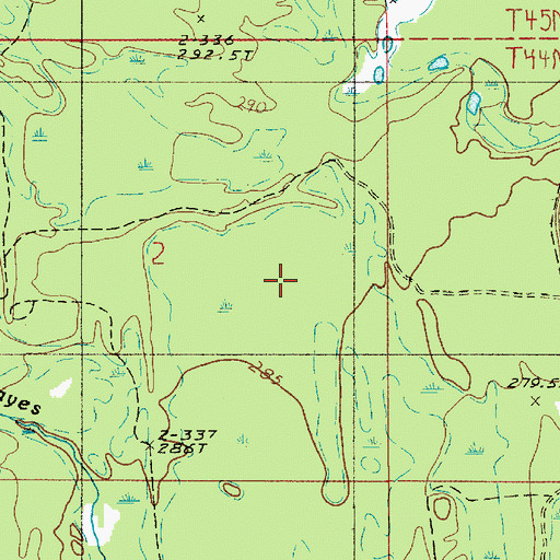 Topographic Map of Township of Limestone, MI