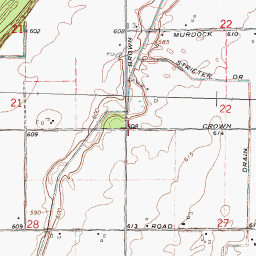 Topographic Map of Township of McKinley, MI