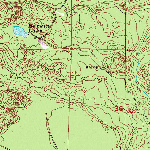 Topographic Map of Charter Township of Marquette, MI