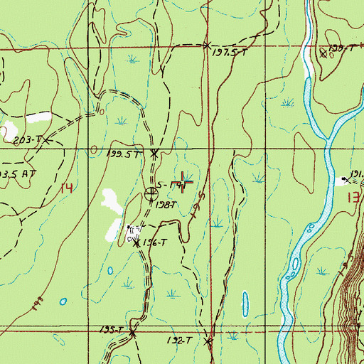 Topographic Map of Township of Masonville, MI