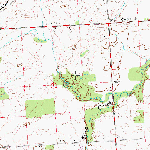 Topographic Map of Township of Medina, MI