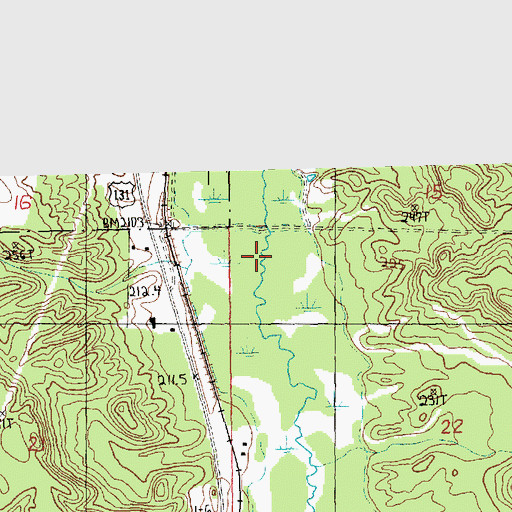 Topographic Map of Township of Melrose, MI