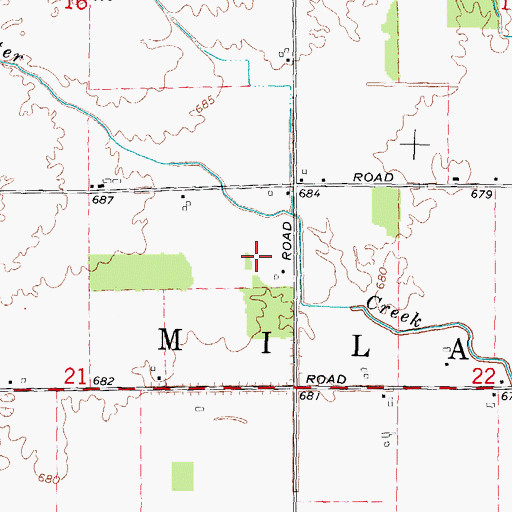 Topographic Map of Township of Milan, MI