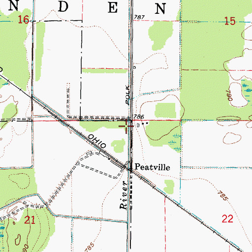 Topographic Map of Township of Minden, MI