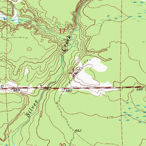 Topographic Map of Township of Moran, MI