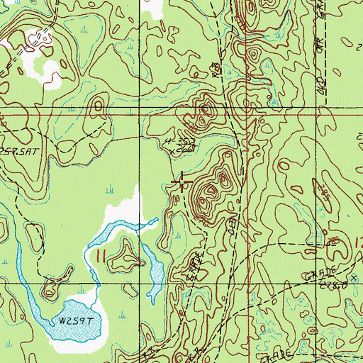 Topographic Map of Township of Munising, MI