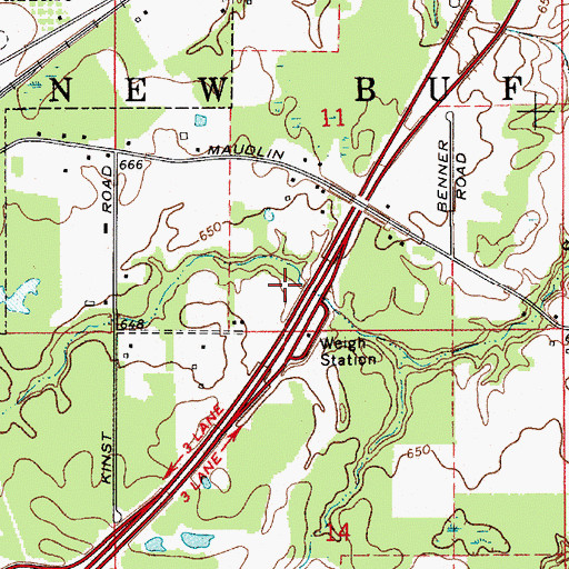 Topographic Map of Township of New Buffalo, MI