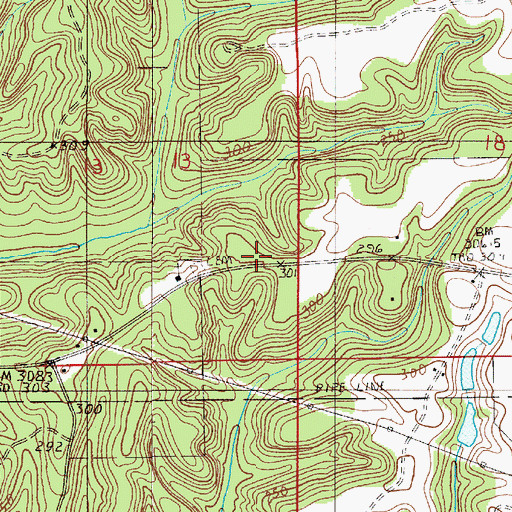 Topographic Map of Oak Grove (historical), AL
