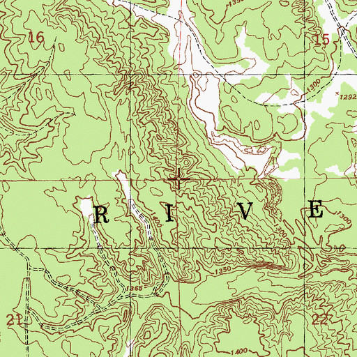 Topographic Map of Township of Otsego Lake, MI