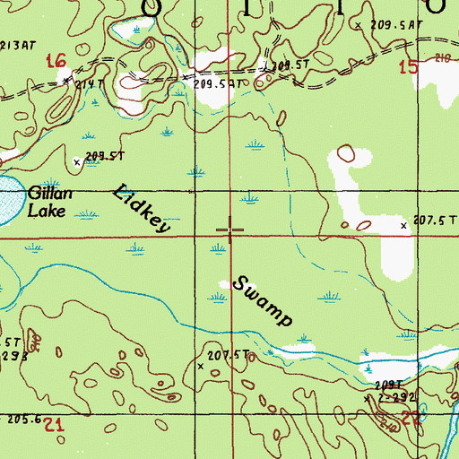 Topographic Map of Township of Otto, MI