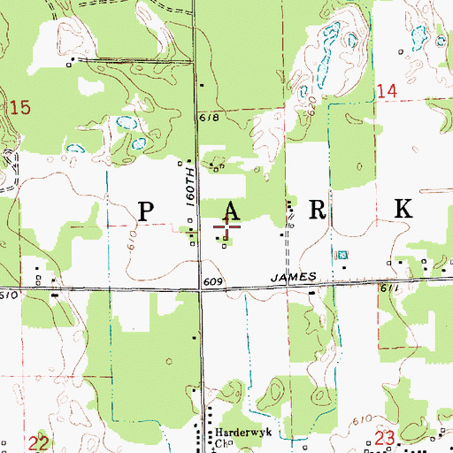 Topographic Map of Township of Park, MI