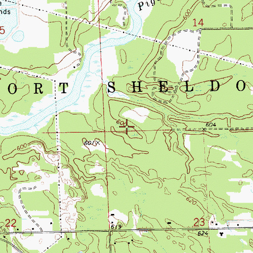 Topographic Map of Township of Port Sheldon, MI