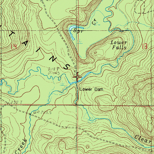 Topographic Map of Township of Powell, MI