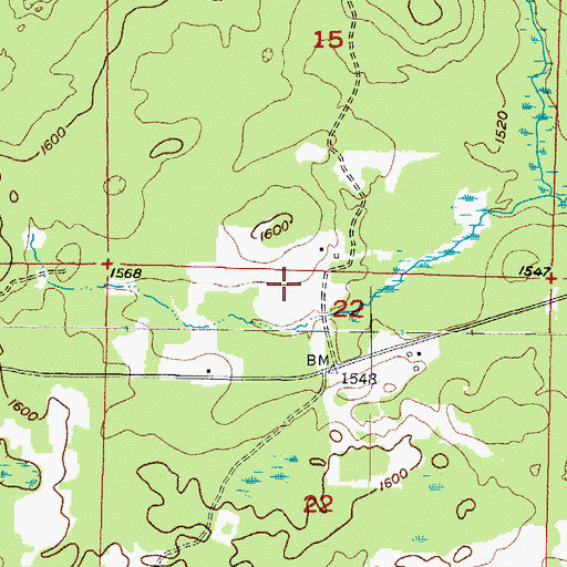 Topographic Map of Township of Republic, MI