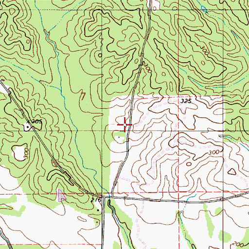 Topographic Map of Union Chapel (historical), AL