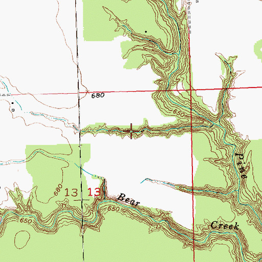 Topographic Map of Township of Rudyard, MI