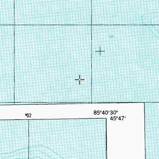 Topographic Map of Township of Saint James, MI