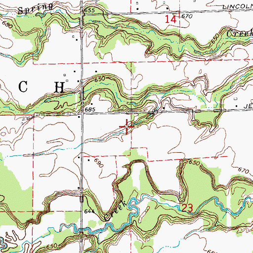 Topographic Map of Township of Sand Beach, MI