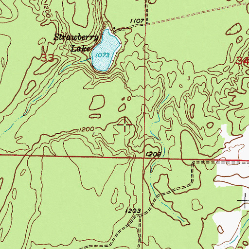 Topographic Map of Township of Sands, MI