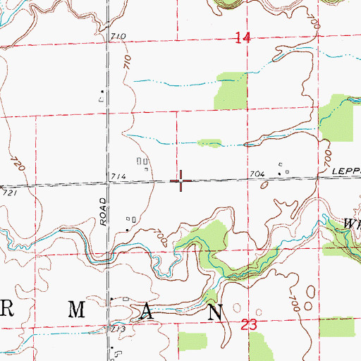 Topographic Map of Township of Sherman, MI