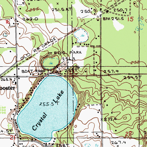 Topographic Map of Township of Sherman, MI