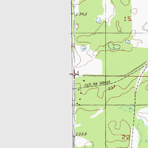 Topographic Map of Township of Springdale, MI